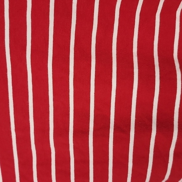 Gap Stretch Y2K Striped Red Cropped Tube Top - Picture 7 of 8